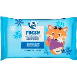 CARREFOUR SOFT Lingettes débarbouillantes x40 