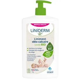 GILBERT, LINIDERM Liniment Oléo-Calcaire Nettoie Et Protège À L'Huile D'Olive Bio 1l