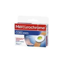 MERCUROCHROME Pansements Coricides x12