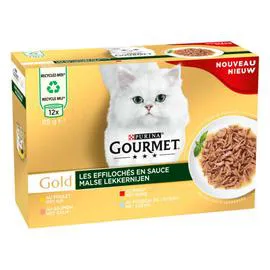 PURINA Gourmet les Effilochés en Sauce 12x85g