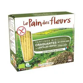 LE PAIN DES FLEURS Tartines Craquantes Lentilles Vertes 150g