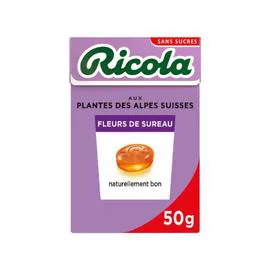 RICOLA Bonbons fleurs de sureau sans sucres 50g