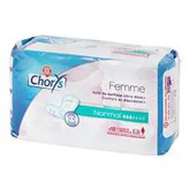MARQUE REPÈRE, CHORYS Serviette incontinence Normal x12