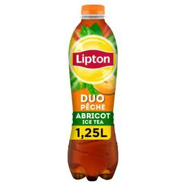 LIPTON Thé glacé Ice Tea Pêche abricot 1,25l