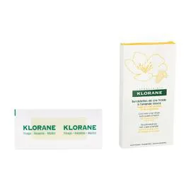 KLORANE Bandes de cire froide visage/yeux x6
