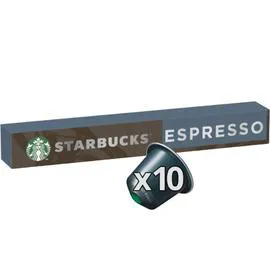 STARBUCKS Café capsules Compatible Nespresso Espresso Roast intensité 11 By Nespresso 10x5,7g