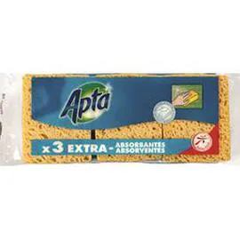 APTA Eponges végétales absorbantes x3