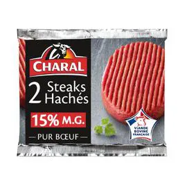 CHARAL Steak haché 15% MG 260g