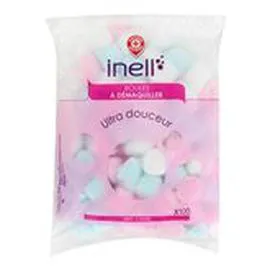 MARQUE REPÈRE, INELL Boules Démanquillantes x100 x100