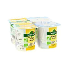 BONNETERRE Yaourt Nature Au Lait Entier Bio 500g
