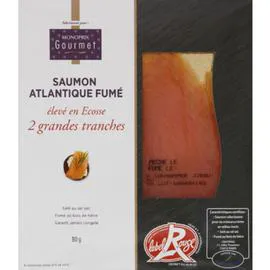 MONOPRIX GOURMET Saumon fumé Label rouge 80g