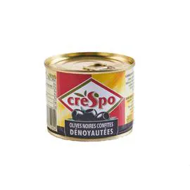CRESPO Olives noires dénoyautées 85g