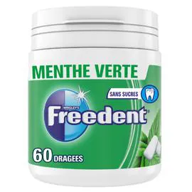 FREEDENT Chewing-gum sans sucres Menthe Verte 84g
