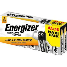 ENERGIZER Piles Alcalines Power AA/LR6 x16