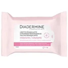 DIADERMINE Lingettes démaquillantes hydratantes visage & yeux x25 