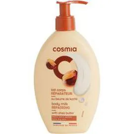 AUCHAN, COSMIA Lait corps réparateur au beurre de karité pour peaux extra sèches 250ml
