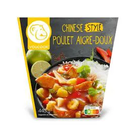 YOUCOOK Plat cuisiné Chinese Style Poulet aigre doux 440g