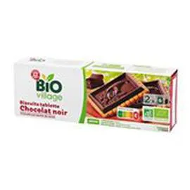 MARQUE REPÈRE, BIO VILLAGE Biscuits tablettes Bio Chocolat noir 150g