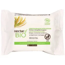 NECTAR OF BIO Lingettes démaquillantes douceur x25