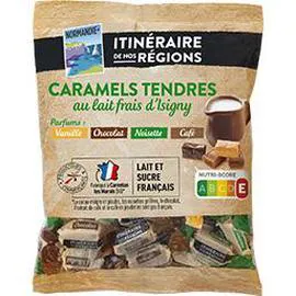 ITINÉRAIRE DES SAVEURS Caramels tendres au lait frais d'Isigny 4 parfums 350g