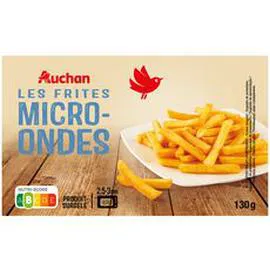 AUCHAN Frites pour micro-ondes 130g