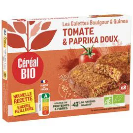 CÉRÉAL BIO Galettes boulgour & quinoa tomate Bio 2x100g
