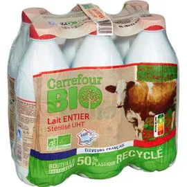CARREFOUR BIO Lait entier 6x1l