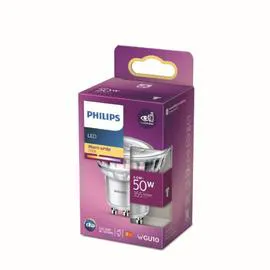 PHILIPS Ampoule LED GU10 Spot Blanc-chaud 50W x1 l'unité