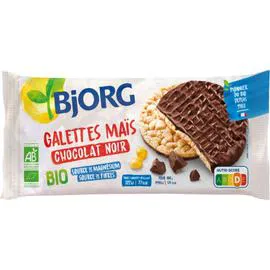 BJORG Galettes maïs chocolat noir bio 95g