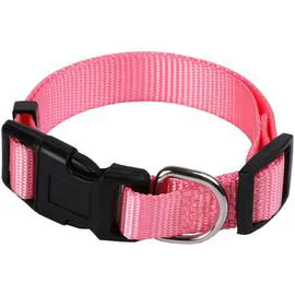 ANIMALIS Collier Basic pour Chien 20mm 39/60cm Rose 40g