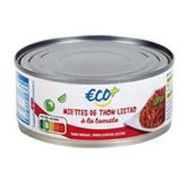 ECO+ Miettes thon à la tomate 160g