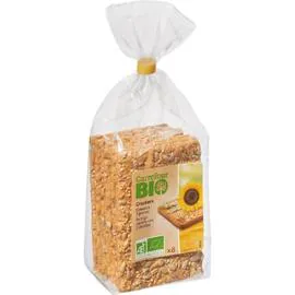 CARREFOUR BIO Crackers bio épeautre 3 graines 200g