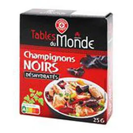 MARQUE REPÈRE, TABLES DU MONDE Champignons Noirs déshydratés 25g