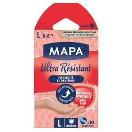 MAPA Gants fins protection renforcée, taille L x10