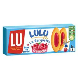 LU Biscuits à la framboise La Barquette 120g