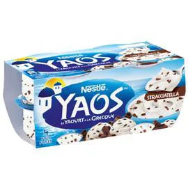 NESTLÉ, YAOS Yaourt à la grecque stracciatella 4x125g