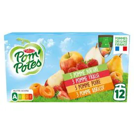 MATERNE, POM'POTES Compote assortiment 12x90g