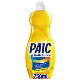 PAIC Liquide Vaisselle Super Dégraissant Brillance Et Anti-Traces Fraîcheur Agrumes Multi-Action 750ml