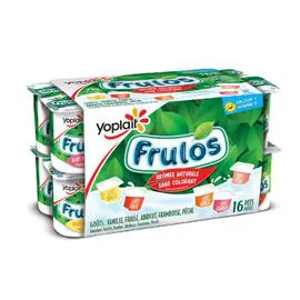 YOPLAIT Yaourt aux fruits vanille fraise abricot framboise pêche FRULOS 16x125g