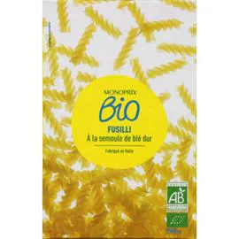 MONOPRIX BIO Fusilli à la semoule de blé dur 500g