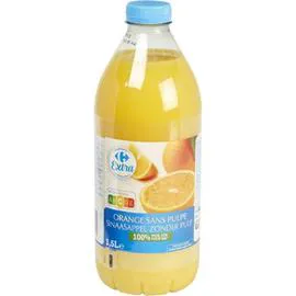 CARREFOUR EXTRA Jus d'orange 100% pur jus sans pulpe 1,5l