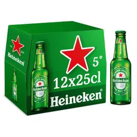 HEINEKEN Bière blonde 12x25cl