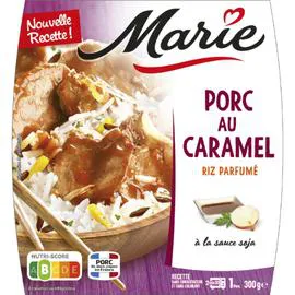 MARIE Plat cuisiné porc caramel/riz 300g