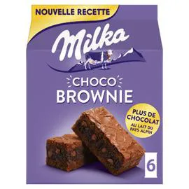 MILKA Gâteaux brownie au chocolat Choco Brownie 180g