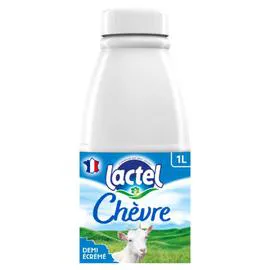 LACTEL Lait Chèvre UHT Demi-Ecrémé 1l