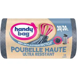 HANDY BAG Sac poubelle ultra-résistant 20/30L x10
