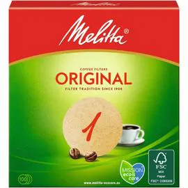 MELITTA Filtres à café brun rond x100