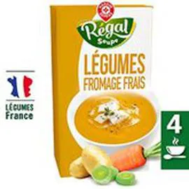 MARQUE REPÈRE, RÉGAL SOUPE Potage gourmand Légumes et fromage fondu 1l