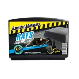 BARRONGEUR Anti rats boîte appât prête à garnir et rechargeable, clé incluse BARRIERE A RONGEURS l'unité