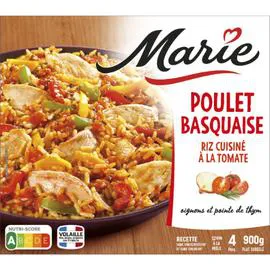 MARIE Plat cuisiné poulet Basquaise 900g